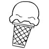 Ice Cream Stock Rubber Stamps in your choice of 11 ink colors. Easy online secure ordering. Free shipping on orders over $10.