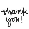 Thank You Stock Rubber Stamps in your choice of 11 ink colors. Easy online secure ordering. Free shipping on orders over $10.