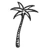 Palm Tree Stock Rubber Stamps in your choice of 11 ink colors. Easy online secure ordering. Free shipping on orders over $10.
