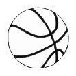 Basketball Stock Rubber Stamps in your choice of 11 ink colors. Easy online secure ordering. Free shipping on orders over $10.