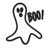 Ghost Stock Rubber Stamps in your choice of 11 ink colors. Easy online secure ordering. Free shipping on orders over $10.