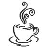 Coffee Cup Stock Rubber Stamps in your choice of 11 ink colors. Easy online secure ordering. Free shipping on orders over $10.