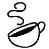 Coffee Cup Stock Rubber Stamps in your choice of 11 ink colors. Easy online secure ordering. Free shipping on orders over $10.