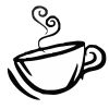 Coffee Cup Stock Rubber Stamps in your choice of 11 ink colors. Easy online secure ordering. Free shipping on orders over $10.