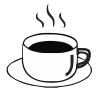 Coffee Cup Stock Rubber Stamps in your choice of 11 ink colors. Easy online secure ordering. Free shipping on orders over $10.