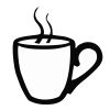 Coffee Cup Stock Rubber Stamps in your choice of 11 ink colors. Easy online secure ordering. Free shipping on orders over $10.