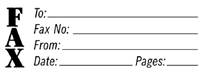 3279 - Fax Xstamper® 3279 Stock Stamp