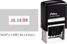 Stock and custom date stamps from Ideal®, Shiny®, JustRite®, Cosco® and Xstamper®. Rubber Stamps at Knockout Prices from Rubber Stamp Champ.