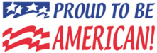 Proud to be an American Xstamper® Stock Stamp