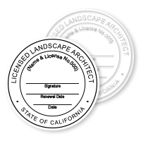 CA Landscape Architect Stamps & Seals