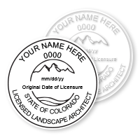 CO Landscape Architect Stamps & Seals