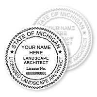 MI Landscape Architect Stamps & Seals