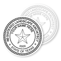 TX Landscape Architect Stamps & Seals