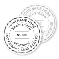 DE Land Surveyor Stamps & Seals