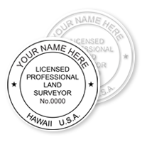 HI Land Surveyor Stamps & Seals