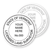 VT Land Surveyor Stamps & Seals