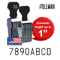 Pullman Alpha-Numeric Stamps