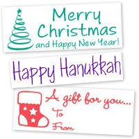 Holiday Stock Message Stamps