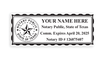 Top quality Texas notary stamp ships in 1-2 days, meets all state requirements and is available on 5 mount choices. Free shipping on orders over $75!