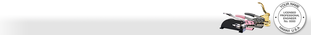 Our complete line of affordable Hawaii Engineer Seals & Supplies meet all state requirements and are made on name brand high quality seal mounts that leave clean professional looking impressions every time.