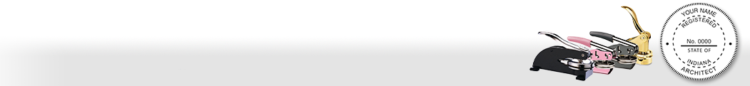 Our complete line of affordable Indiana Architect Seals & Supplies meet all state requirements and are made on name brand high quality seal mounts that leave clean professional looking impressions every time.