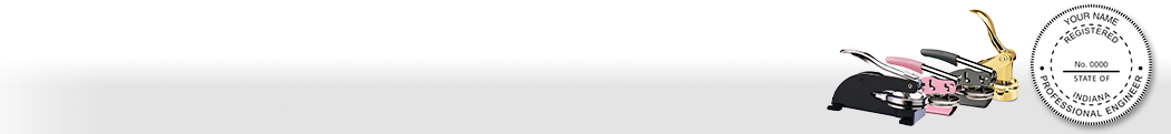 Our complete line of affordable Indiana Engineer Seals & Supplies meet all state requirements and are made on name brand high quality seal mounts that leave clean professional looking impressions every time.
