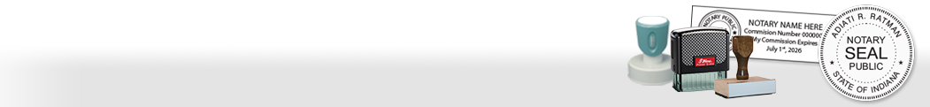 Shop our robust line of Indiana Notary Stamps. Made of high quality and lasts for thousands of impressions. Free shipping on orders over $75!
