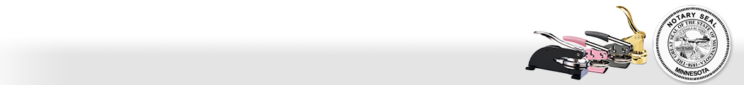 Customize Minnesota notary seals with your personal notary information and choose from a selection of our top-quality mounts. All layouts meet state requirements.