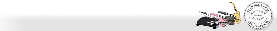 New Hampshire Notary Seals are produced to state requirements and are available on a variety of high quality seal mounts. Fully customizable and fast shipping!