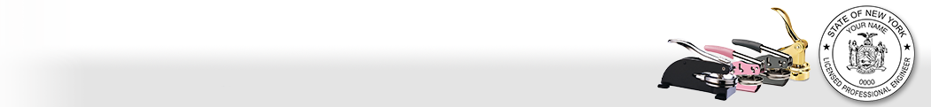 Our complete line of affordable New York Engineer Seals & Supplies meet all state requirements and are made on name brand high quality seal mounts that leave clean professional looking impressions every time.