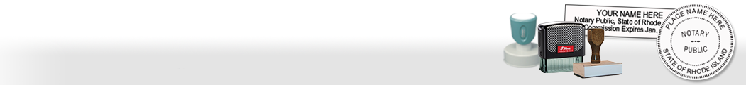 Rhode Island Notary Stamps are made to state specifications, fully customizable and come on your choice of high quality mounts. 