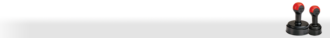 Shiny Round Duo rubber hand stamps. 5 sizes ranging from 5/8" to 2". Non-self-inking. Use with ink pad, sold separately. Fast shipping.