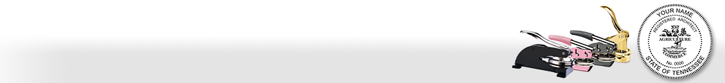 Our complete line of affordable Tennessee Architect Seals & Supplies meet all state requirements and are made on name brand high quality seal mounts that leave clean professional looking impressions every time.