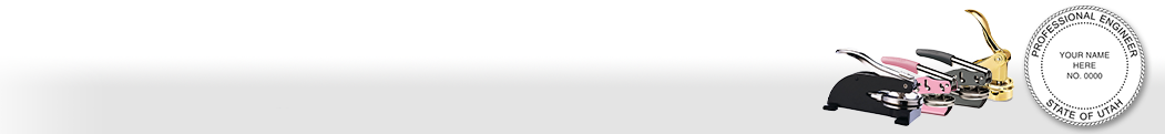 Our complete line of affordable Utah Engineer Seals & Supplies meet all state requirements and are made on name brand high quality seal mounts that leave clean professional looking impressions every time.