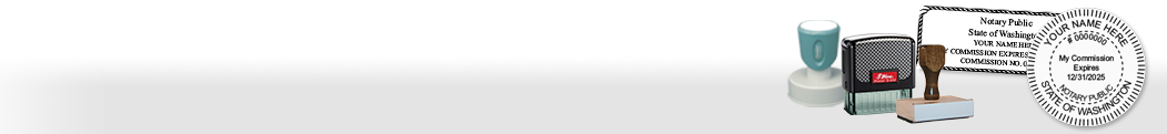 Washington Notary Stamps are made to state specifications, are fully customizable and are available on a robust selection of high quality mounts. 