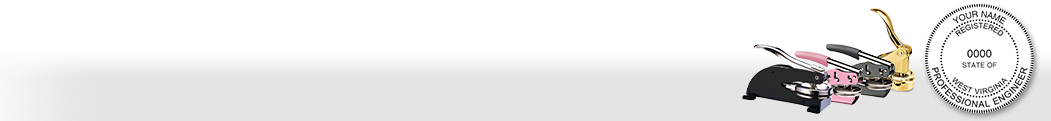 Our complete line of affordable West Virginia Engineer Seals & Supplies meet all state requirements and are made on name brand high quality seal mounts that leave clean professional looking impressions every time.