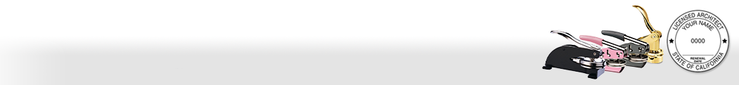 From pocket seals to desk seals, we offer a wide range of architect embossing seals that meet your states specifications. Built to last with quality impressions and fast shipping!
