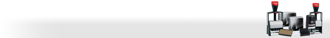 COLOP self-inking stamps, pocket stamps, Daters and replacement pads. 21 sizes of round, rectangle and square self-inkers. 5 customizable date stampers.
