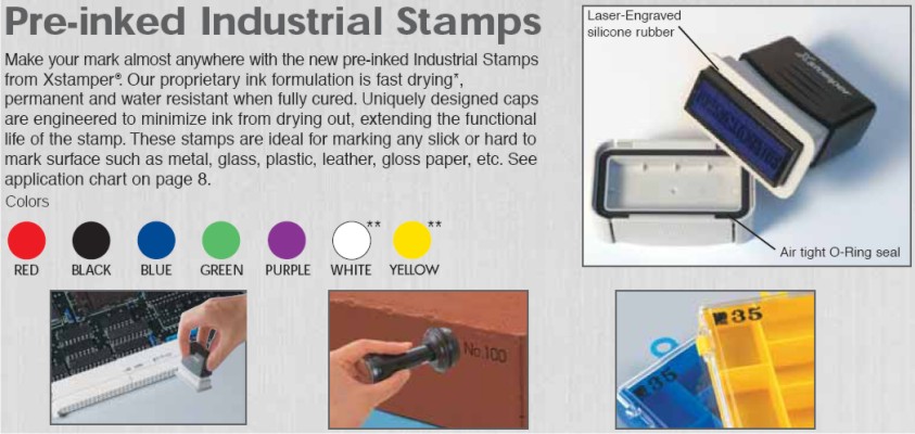 Xstamper Industrial Rubber Stamps Ship Free At RubberStampChamp.com