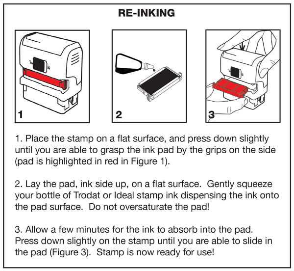 Ideal 50 Stamp Ink Refill Instructions At Amy Blohm Blog