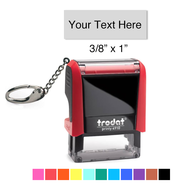 Trodat 4910 Keychain Custom Self-Inking Stamp