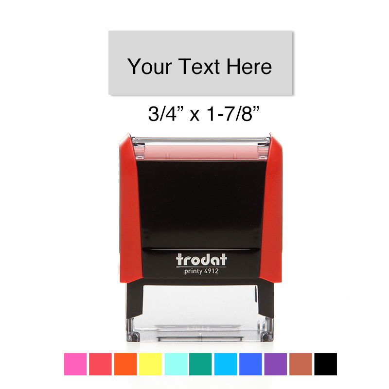 for sale online ideal 80 Custom Trodat Printy 4912 Self-inking Stamp for 3 Line Address 