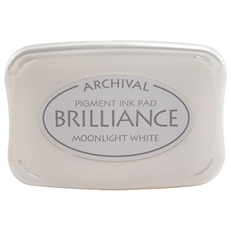 Brilliance Pigment Ink Pad-Moonlight White 
