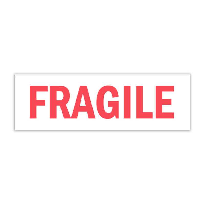 FRAGILE stamp For Mailing Photos on Trodat 4913 Self-inking  Stamp with RED INK
