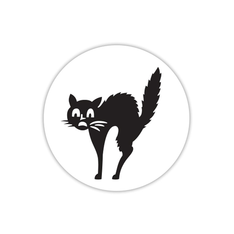 Scared Halloween Cat Self-Inking Stamp