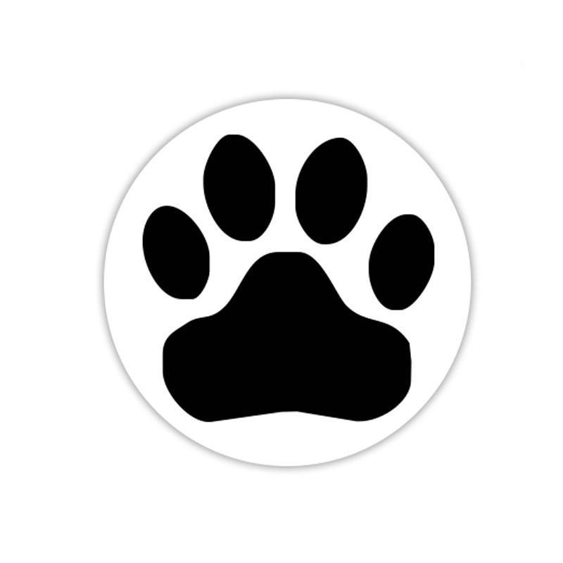 Pet Paw Print Rubber Stamp