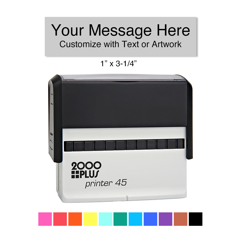 Red Ink Released by Cosco Printer Office Self Inking Rubber Stamp 