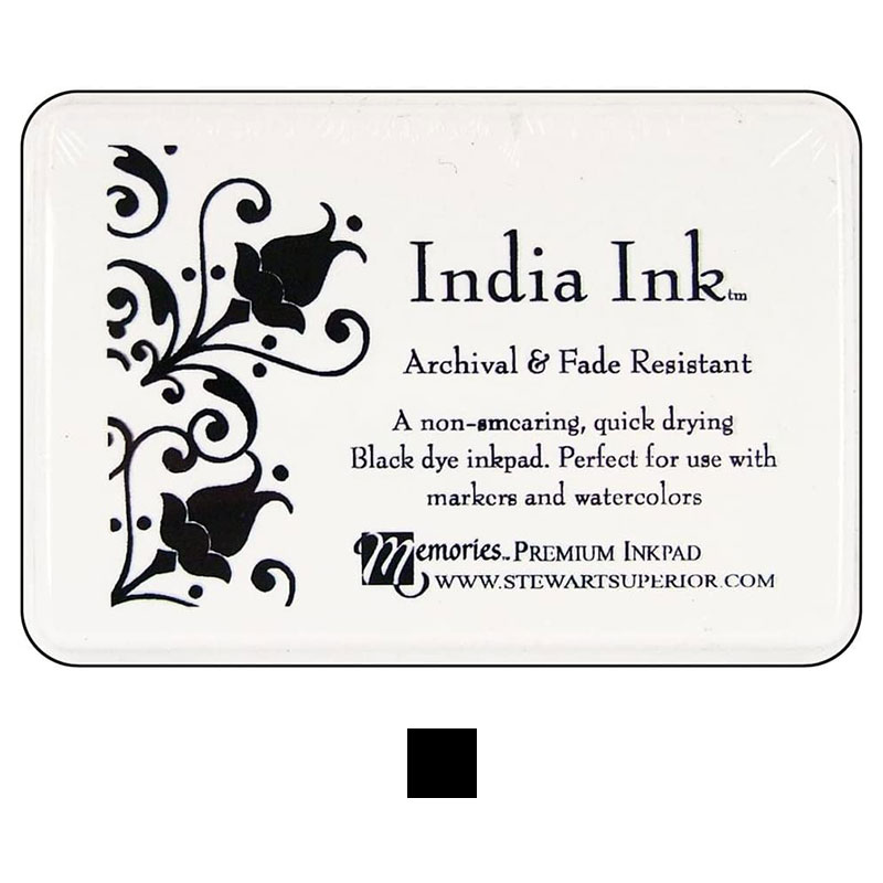 Memories India Ink Black Dye Ink Pad