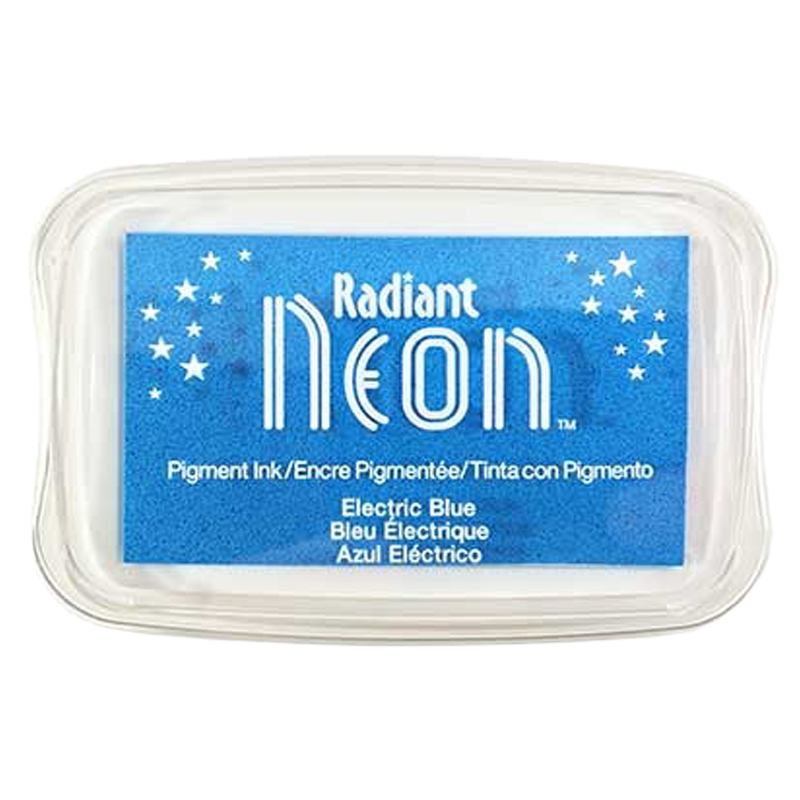 Electric Blue Radiant Neon Stamp Pad