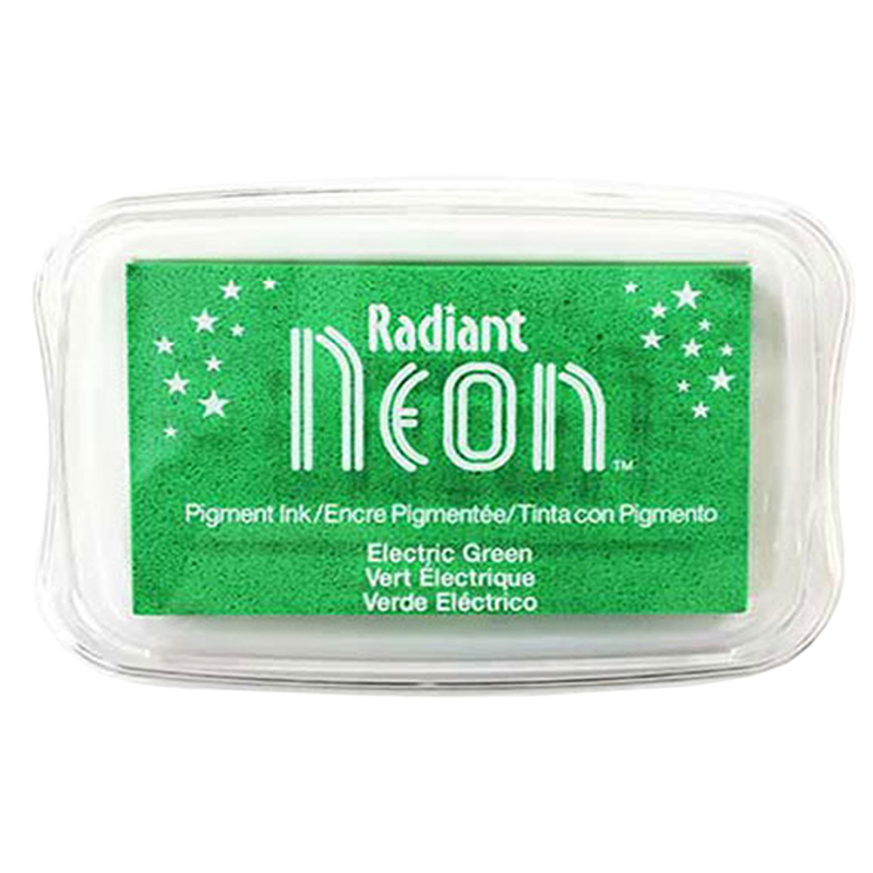 Radiant Neon Pigment Ink Pad LG Electric Green